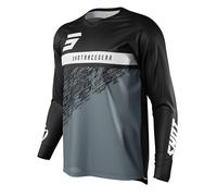 Shot Devo Roll Maillot de motocross, noir-blanc, taille L pour homme