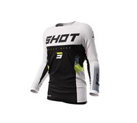 Shot Tracer Long Sleeve Jersey Blanc,Noir S Homme