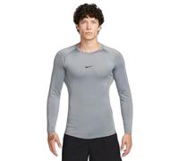 Nike T-shirt à manches longues Pro Dri-FIT Gris/Argent XXL