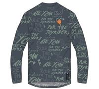 Maillot Mtb À Manches Longues Singletrack Print Carbone Gris Endura Cyclisme