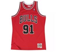 Maillot NBA Dennis Rodman Chicago Bulls 1997-98 Mitchell & ness Hardwood Classics Rouge -Mitchell & Ness- Taille :M M