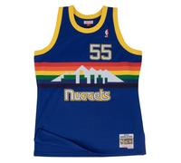 Mitchell & Ness NBA Swingman Jersey Denver Nuggets Road 1991-92 Dikembe Mutombo #55 men Jerseys blue taille: M