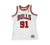 Maillot NBA - Mitchell & Ness - Dennis Rodman - Chicago Bulls 1995-96 - Blanc - Taille M/L M
