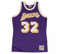Maillot NBA - MITCHELL & NESS - Magic Johnson Los Angeles Lakers Hardwood Classics - Violet - Taille M (US = L FR) - Swingman L