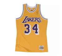 Maillot NBA Shaquille O'Neal Los Angeles Lakers 1996-97 Mitchell & ness Hardwood Classics jaune -Mitchell & Ness- Taille :L M