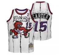 Maillot NBA Vince Carter Toronto Raptors 1998-99 Mitchell & ness Hardwood Classic Blanc Pour Bébé -Mitchell & Ness- Taille :12 mois 18 mois