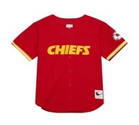 Maillot NFL Kansas City Chiefs On The Clock Button Front Rouge S