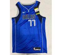 Maillot Nike Dallas Mavericks Luka Doncic #77 Bleu Icon Edition Taille S