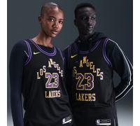 Maillot Nike Dri-FIT NBA Swingman LeBron James Los Angeles Lakers City Edition pour homme Noir XS