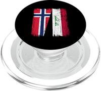 Maillot Norvège Irak Demi Drapeau Norvégien Irak PopSockets PopGrip pour MagSafe