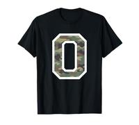 Maillot numéro 0 Zero, Joueur de Sport Camouflage Camouflage T-Shirt