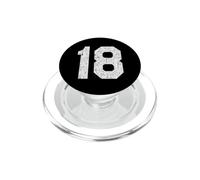 Maillot numéro 18 - Style Sportif PopSockets PopGrip pour MagSafe