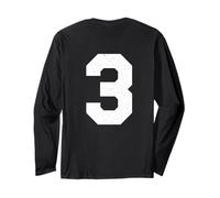 Maillot numéro 3 Style athlétique, 3e Place Manche Longue