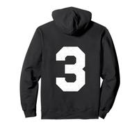 Maillot numéro 3 Style athlétique, 3e Place Sweat à Capuche