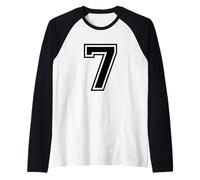 Maillot numéro 7 pour Un Joyeux 7ème Anniversaire Twin Day Manche Raglan