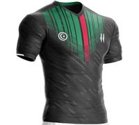 Maillot Palestine Football PL-146 Microfibre Premium Anti-Transpirant (FR/ES, Alpha/Lettres, M, Taille Normale, Taille Normale, Noir)