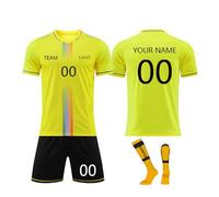 Maillot Personnalisé de Foot pour Garçons - Ensemble T-Shirt, Short, Chaussettes - Maillot De Sport L484