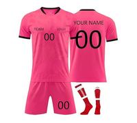 Maillot Personnalisé Homme Maillot de Foot pour Garçons,Maillot Foot Enfant avec T-Shirts, Shor, Chaussettes, Maillot De Sport pour GarçOns L404