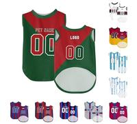 Maillot personnalisé pour chien - Différentes tailles - Personnalisable avec n'importe quel nom et numéro pour chiens de petite, moyenne et grande taille