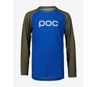 Maillot POC Essential MTB manche longue bleu vert foncé enfant - 14