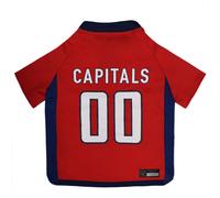 Maillot pour chien Pets First NHL - Maillot pour chien des Capitals de Washington, taille XXL. Un grand maillot haut de gamme pour chiens et chat