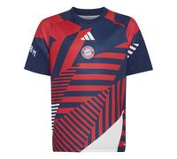 Adidas Maillot pré-match enfant Bayern Munich 2026/27 Bleu Taille 15/16 ans