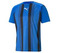 PUMA Homme Teamliga Striped Jersey Shirt, Electric Blue Lemonade-puma Black-puma White, S EU