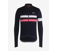 Maillot manches longues rapha brevet bleu fonce rose