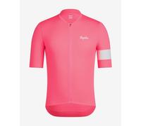 Rapha Core Lightweight Short Sleeve Jersey Rose XL Homme High-Vis Pink / White Alyssum