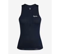 Maillot Rapha Half Zip sans manches bleu marine femme - M