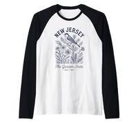 Maillot rétro New Jersey State Est 1787 Boardwalks Urban Life Manche Raglan