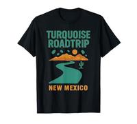 Maillot Roadtrip Turquoise New Mexico Desert Highway Sunset T-Shirt