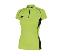 Maillot Running Femme Errea Kimera - Vert/Noir - 1/4 Zip Polyester M