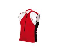 Massi Summer Gillet Alps Sleeveless Jersey Rouge,Blanc S Homme