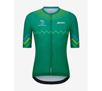 Maillot Santini 2025 Championnats du Monde Route UCI - Kigali manches courtes vert bleu - L
