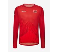 UCI MTB WORLD CHAMPIONSHIPS Bikeshirt manches longues Valais rouge M