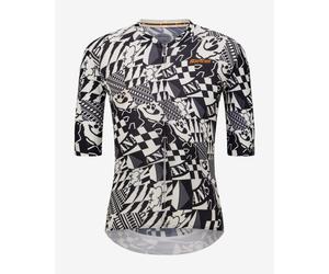Maillot Santini 60 Years Of Cycling manches courtes blanc noir - Coupe Slim - XS