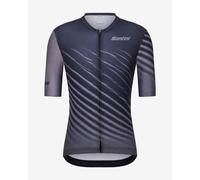 Maillot Santini Astro manches courtes noir gris foncé - XS