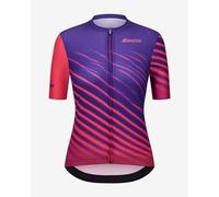 Maillot Santini Astro manches courtes violet rose femme - XXL
