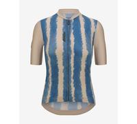 Maillot Santini Bambu manches courtes bleu blanc femme - M