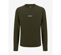 Maillot Santini Brand à manches longues vert foncé - XL