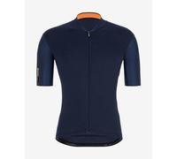 Maillot Santini Colore manche courte bleu marine orange - Coupe Slim - XS