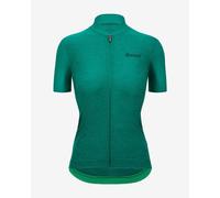 Maillot Santini Colore Puro manche courte vert femme - Coupe Slim - L