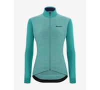 Maillot Santini Colore Puro manche longue bleu clair femme - Coupe Slim - XXS