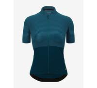 Santini Colore Riga Short Sleeve Jersey Bleu 2XL Femme Teal