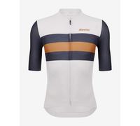 Maillot Santini ECO Sleek Bengal manche courte blanc bleu - Coupe Sleek - XXL