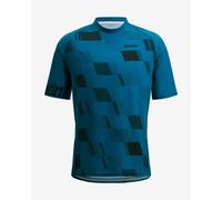 Maillot Santini Fibra manche courte turquoise noir - Coupe Classic - L