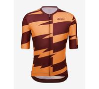 Maillot Santini Furia Smart manche courte bordeaux orange - Coupe Classic - XS