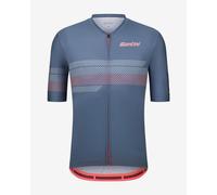 Maillot Santini Idea manches courtes gris foncé rose - XS