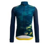 Santini Le Maillot Jaune Long Sleeve Jersey Bleu S Homme